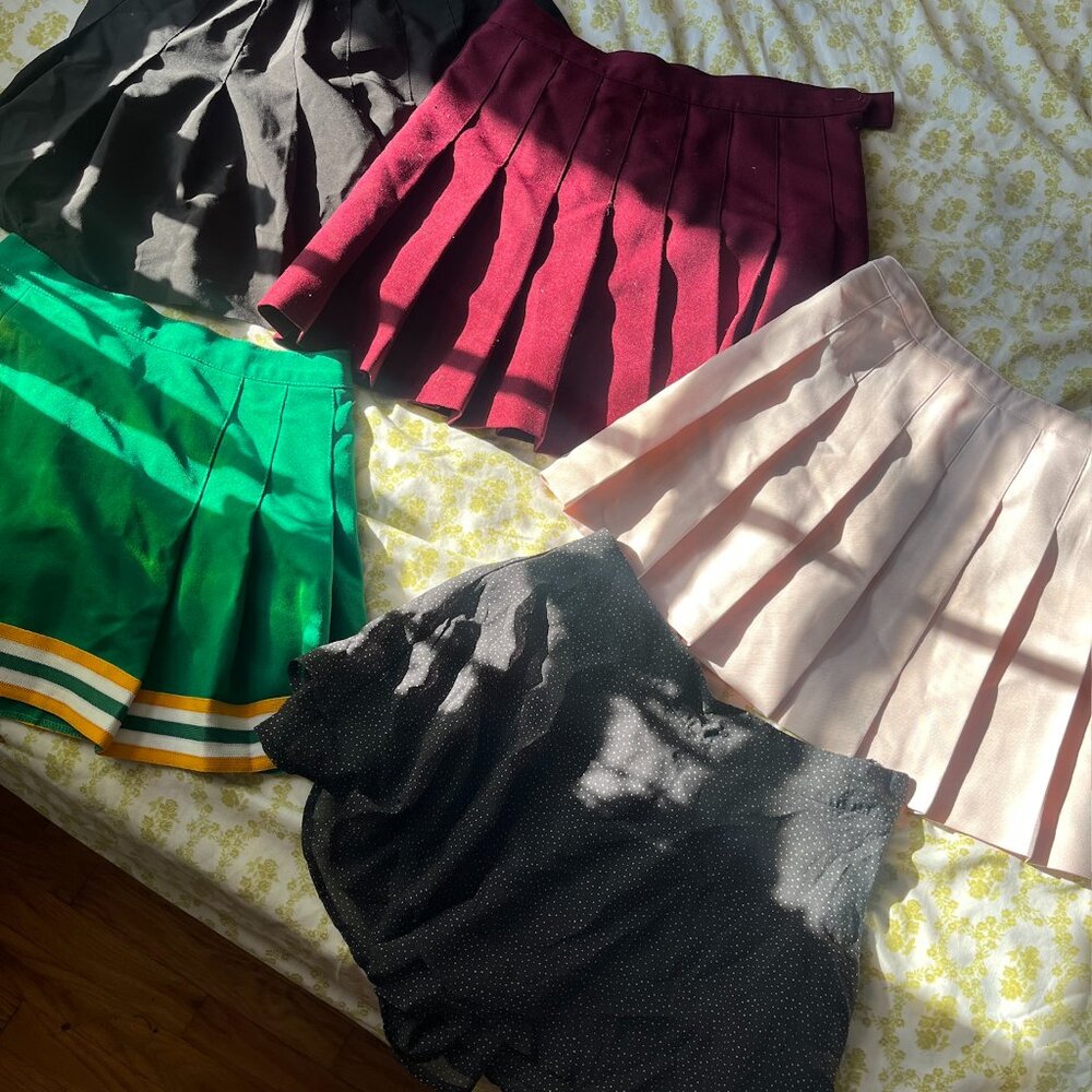 5 Tennis/ Cheer Skirts Bundle